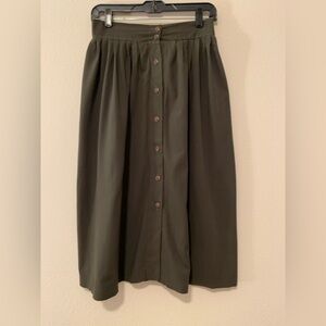 Long, Dark Green, Summer Skirt